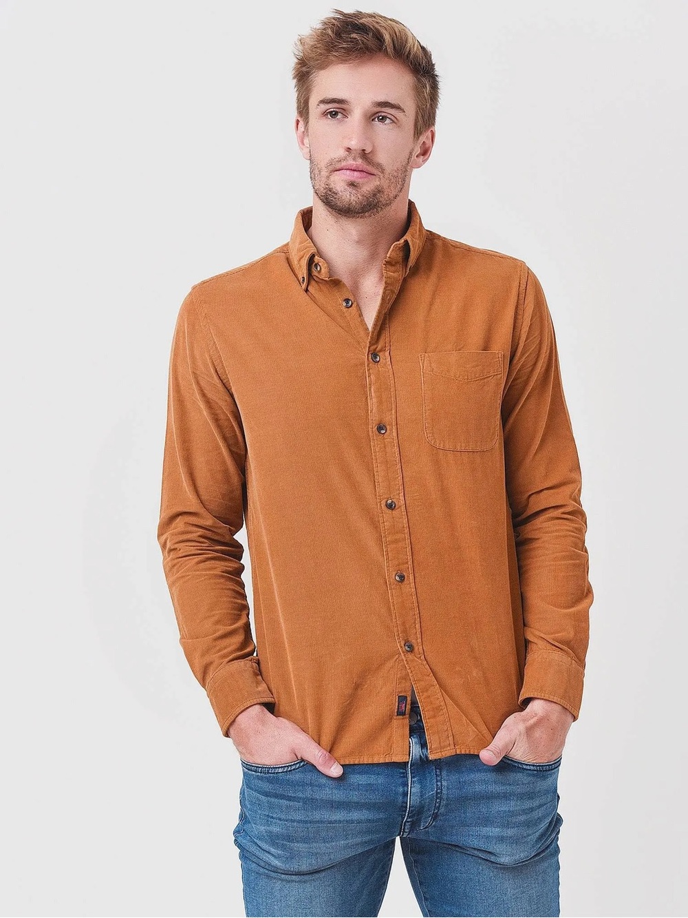 Faherty Men's Stretch Corduroy Shirt Size Small Button Down